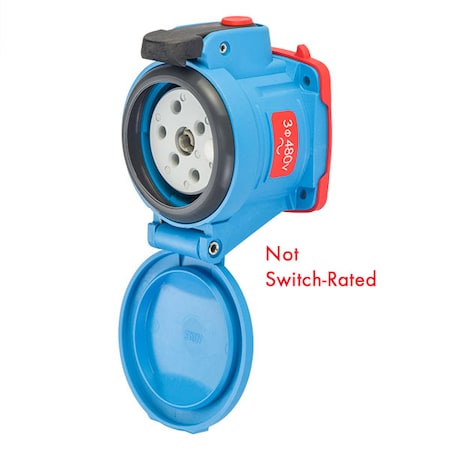 Meltric Pin & Sleeve Receptacle, 30 A, 480V AC, Three Phase, 3 Pole, Screw Terminals Wire Connection Type 63-34043-972-352-270